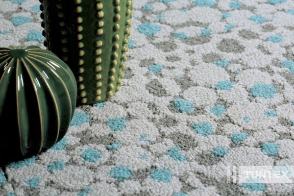 Tuntex LuxCushion Carpet LC0801 Blue Bell